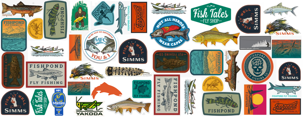 Fishing RV Large Decal River and Trees Decal Fish on Decal Trout Sticker 