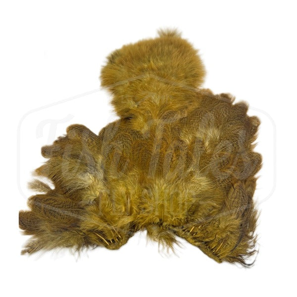 Whiting Farms Brahma Hen Soft Hackle Saddle with Chickabou Patch