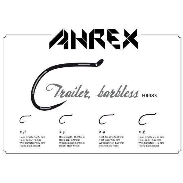 Ahrex HR483 Home Run Trailer Barbless Hook