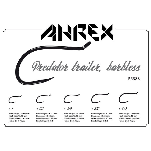 Ahrex PR383 Barbless Predator Trailer Hook