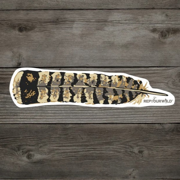 Rep Your Water Ruffed Grouse Feather Sticker
