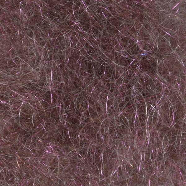 Close-up of brown garnet MFC Arizona Mega Simi Seal Dubbing fly tying material.
