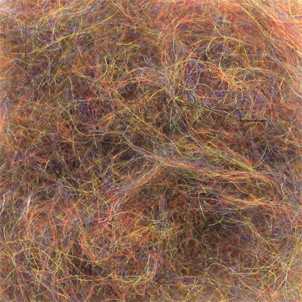 Close-up of canadian brown MFC Arizona Mega Simi Seal Dubbing fly tying material.