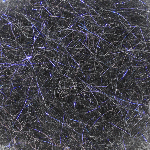 Close-up of uv black MFC Arizona Mega Simi Seal Dubbing fly tying material.