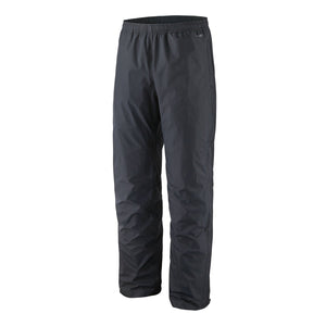 Black Patagonia Men's Torrentshell Rain Pants on a white background.