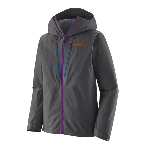 Forge grey Patagonia Men's Triolet Alpine Jacket on a white background.