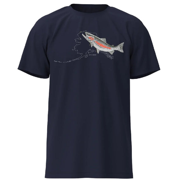 Rep Your Water Men's Alaska Rising Rainbow Tee
