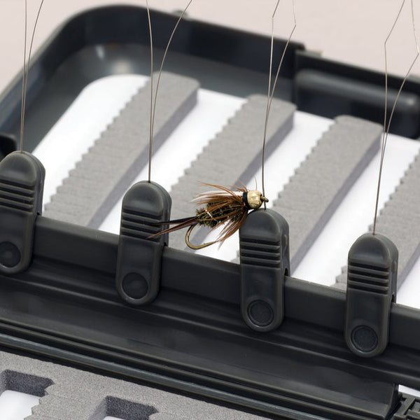 TFO Slit Foam Fly Box with Fly Threaders