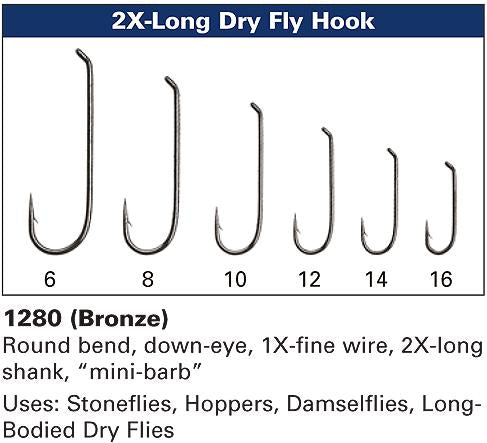 Daiichi 1280 - 2X Long Dry Fly Hook