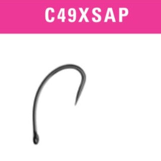 Mustad Heritage C49XSAP Barbless Curved Caddis Hook