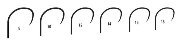 Mustad Heritage CW58XSAP Barbless Curved Wide Gap Dry Fly Hook