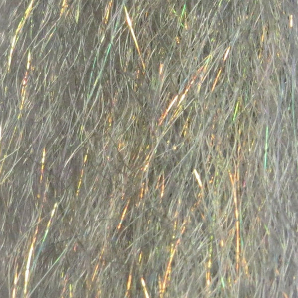 Grey color close-up image of Just Add H2O Steve Farrar's Flash Blend fly tying material.
