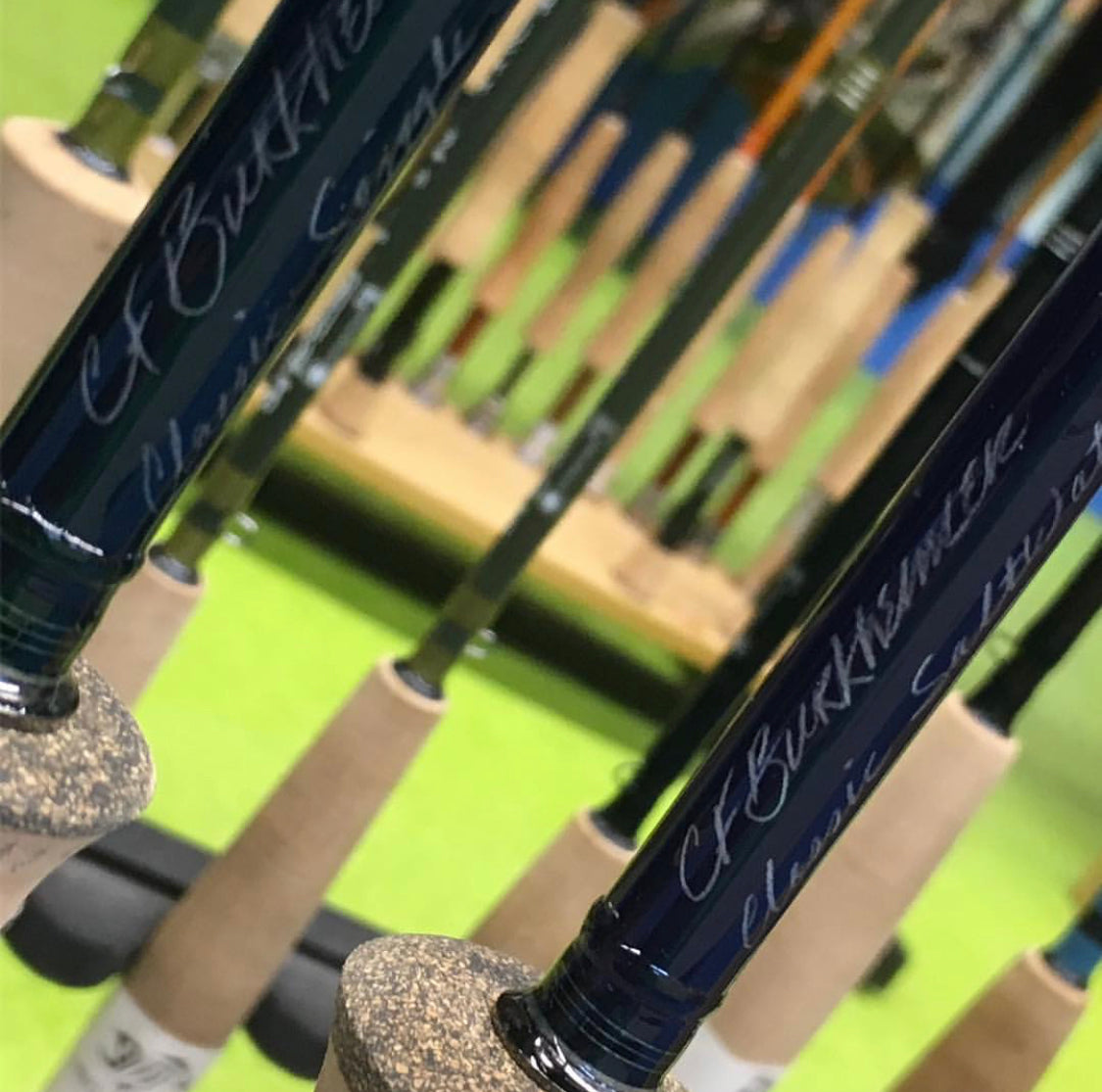 burkheimer fly fishing rods CF 7134-4 Two Handed 4pc 13' 4" 7wt CF Burkheimer trout rods have been quietly taking over the quality trout waters the world over CF BURKHEIMER, RODS, C.F. BURKHEIMER
