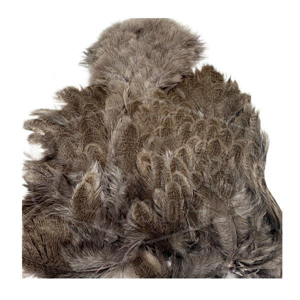 Whiting Farms Brahma Hen Soft Hackle Saddle with Chickabou Patch