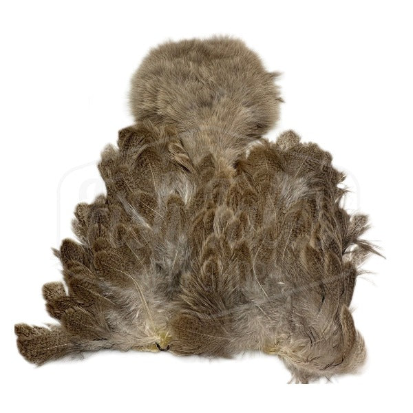 Whiting Farms Brahma Hen Soft Hackle Saddle with Chickabou Patch
