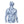 back view of a cane bay ice water blue huk fishing men's waypoint performance sun hoody on a white background
