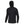 front view of a black huk fishing mens rover rain jacket on a white background