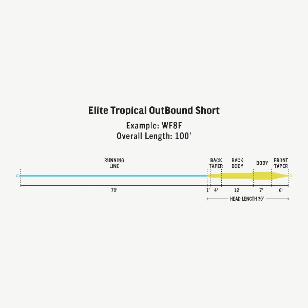 Rio Elite OutBound Short Tropical Intermediate Fly Line
