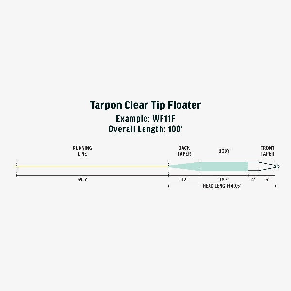 Rio Premier Tarpon Clear Tip Floater Fly Line