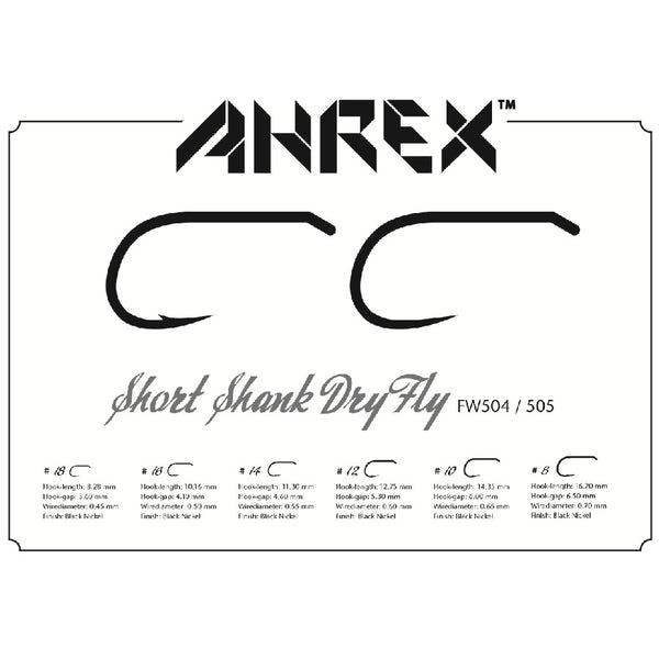 Ahrex FW504 Short Shank Dry Fly Hook