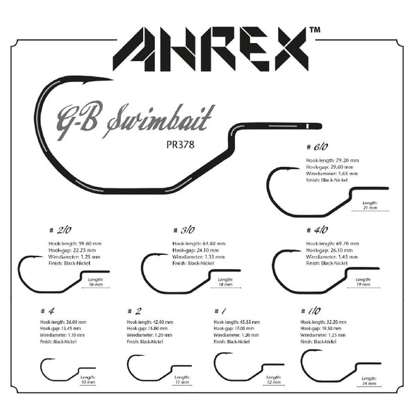Ahrex PR378 GB Swim Bait Hook