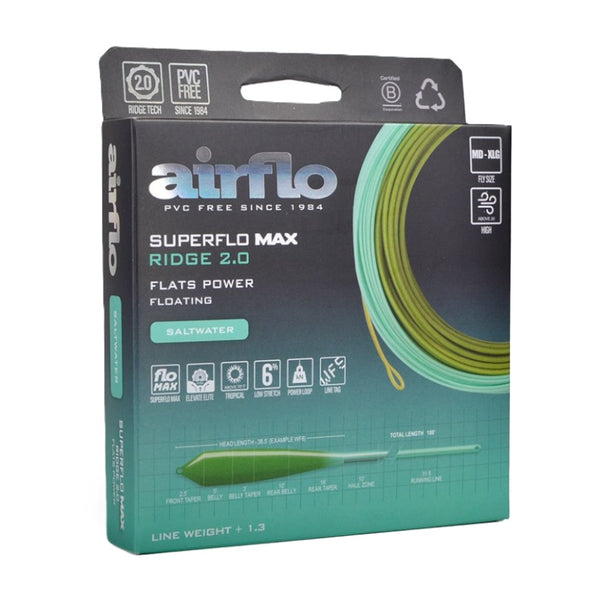 Airflo Superflo Max Ridge 2.0 Flats Power Tropical Floating Fly Line