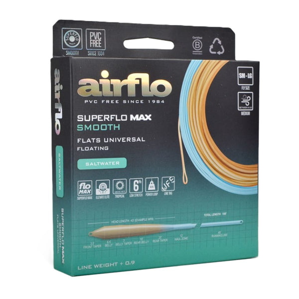 Airflo Superflo Max Smooth Flats Universal Tropical Floating Fly Line