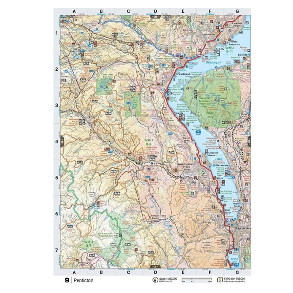 Backroad Mapbook Thompson Okanagan BC 7th Edition