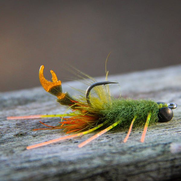 Beast Brushes Flats Craft Dual Color The Claw Crab Fly Material