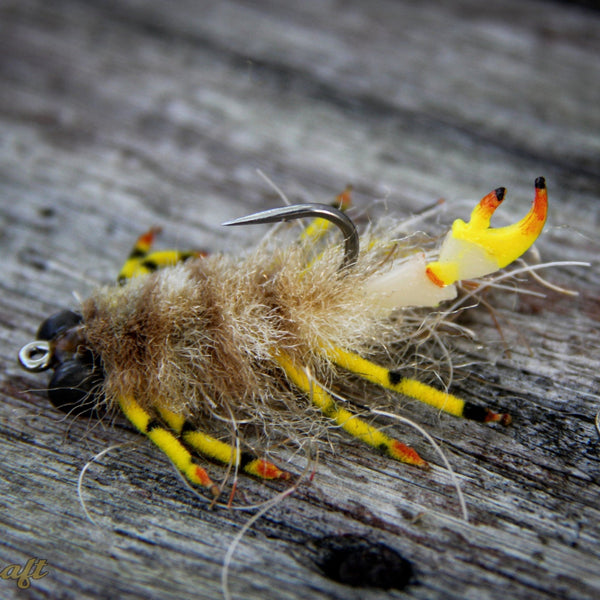 Beast Brushes Flats Craft Dual Color The Claw Crab Fly Material