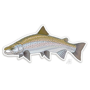 Casey Underwood Atlantic Salmon decal on a white background.