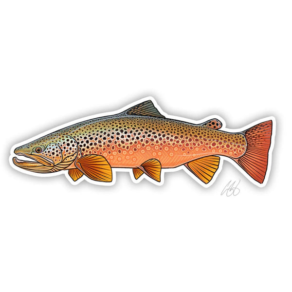 Casey Underwood Autumn Brown Trout Decal