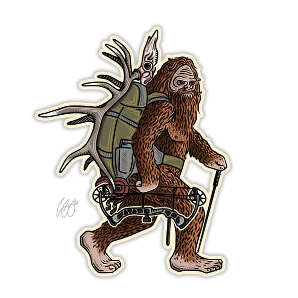 Casey Underwood Bow Squatch Decal