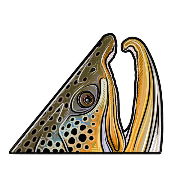 Casey Underwood Brown Trout Rise Decal