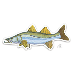 Casey Underwood snook decal on a white background.
