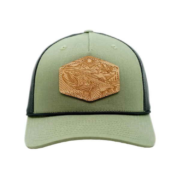 Casey Underwood out west trucker hat on a white background.