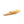 A tan Cayo Coco Loco saltwater flats fly with pink accents and gold barbell eyes on a white background.