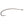 a single daiichi 1270 multi use curved hook on a white background