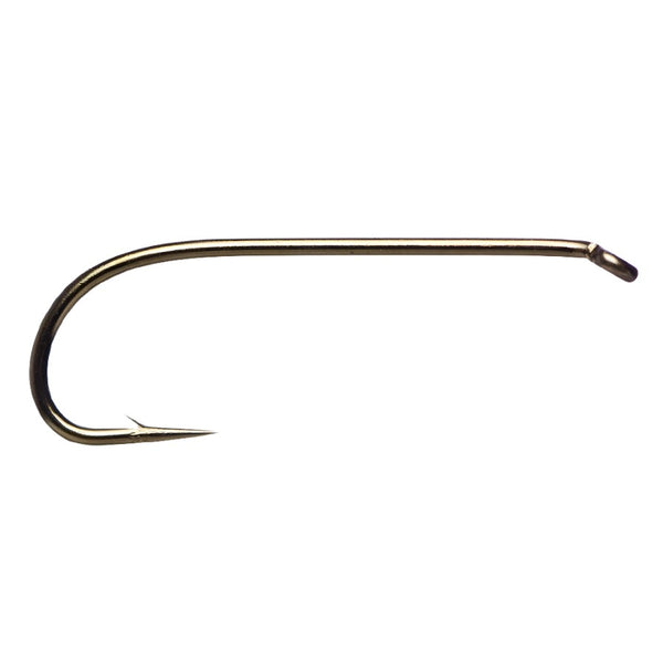 a single daiichi 1560 traditional nymph hook on a white background