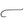 a single daiichi 2421 multi use salmon steelhead hook on a white background