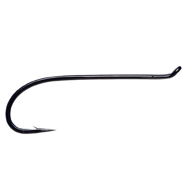 a single daiichi 2421 multi use salmon steelhead hook on a white background