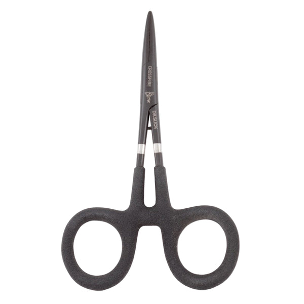 Dr. Slick Crossfire Standard 5-Inch Clamp with black handle and jaws on a white background.