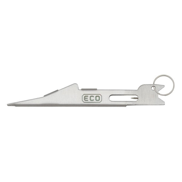 Dr. Slick Eco Knot Tyer tool for tying nail knots, on a white background.