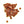 Several copper fly tying beads on a white background.