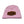 Front of a baby pink knit beanie hat with a fish tales fly shop logo leather patch on a white background. 