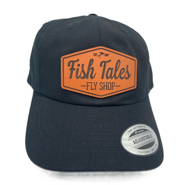 Fish Tales Dad Cap with Leather Patch