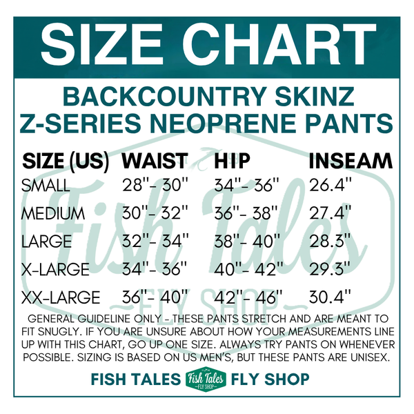 Backcountry Skinz Z-Series Neoprene Wet Wading Pant