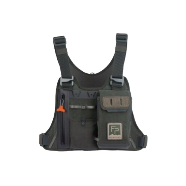 Fishpond Stormshadow Chest Pack in duskwood shown from the front on a white background.