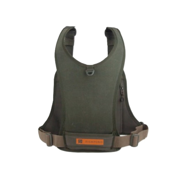 Fishpond Stormshadow Chest Pack in duskwood shown from the back on a white background.