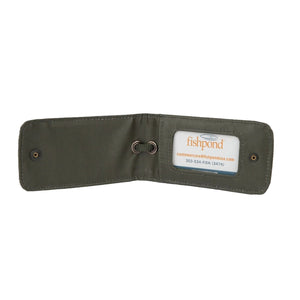 Green Fishpond Stormshadow Luggage Tag on a white background.